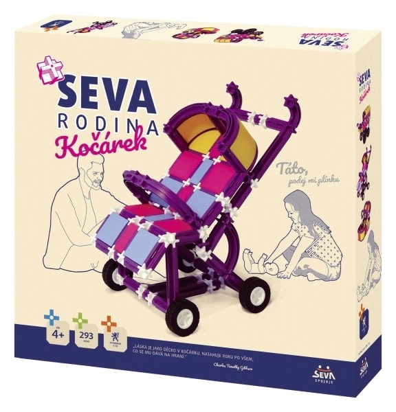 Stavebnice SEVA Rodina Kočárek