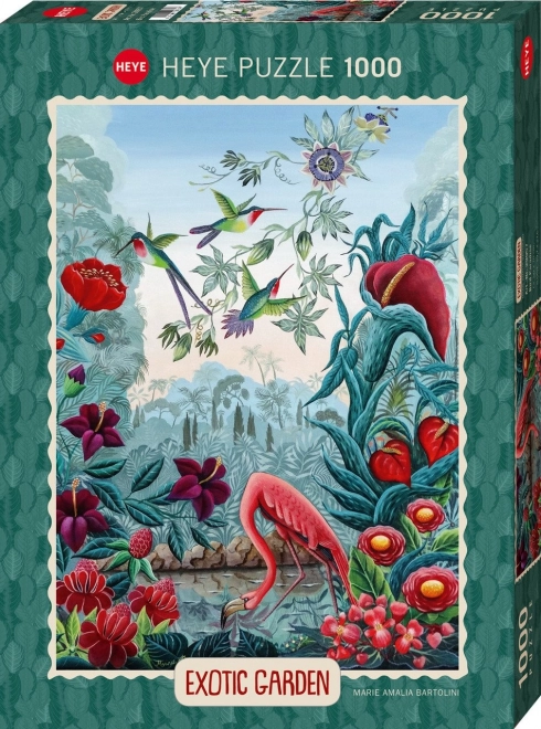 Puzzle exotická zahrada: Ptačí ráj 1000 dílků