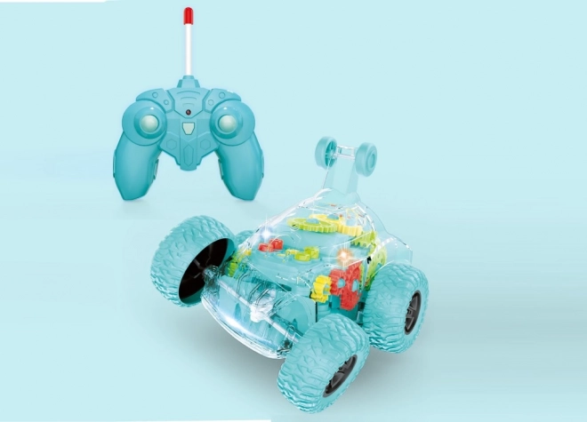 Rc auto transparentní zelené