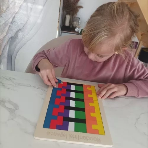 Dřevěné puzzle/ tetris Kruzzel 22667