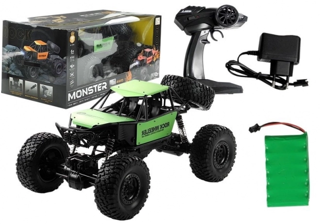 Dálkově ovládaný Monster Truck na pružinách Green