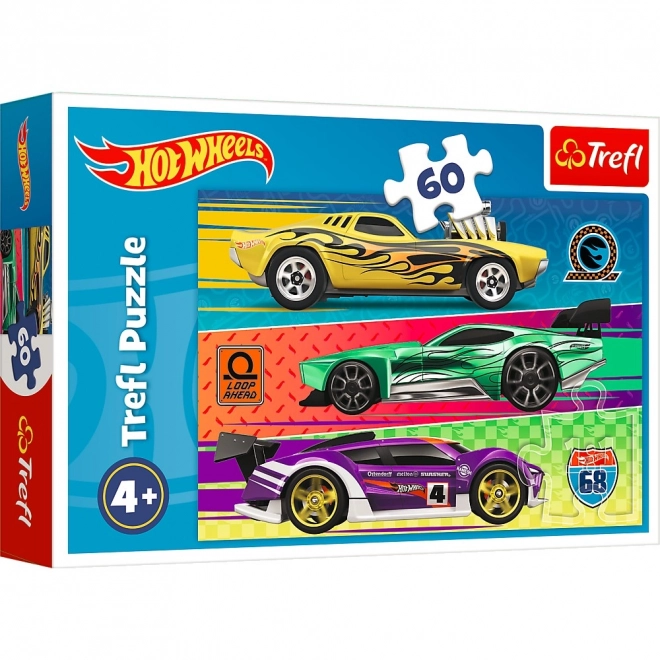 Puzzle 60 dílků Závody Hot Wheels