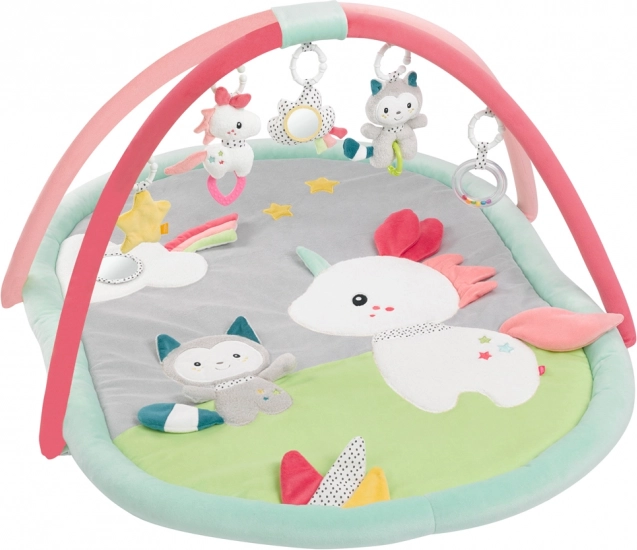 3D hrací deka Aiko & Yuki s obloukem a závěsnými hračkami