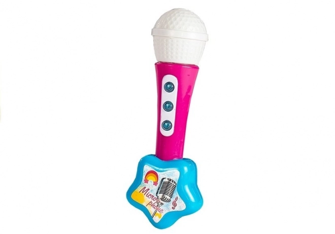 Elektrická kytara s mikrofonem pro malé rockové hvězdy