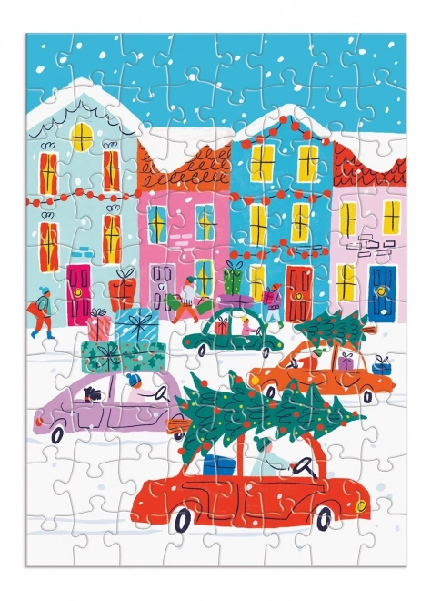 Adventní kalendář s puzzle Galison - 12v1