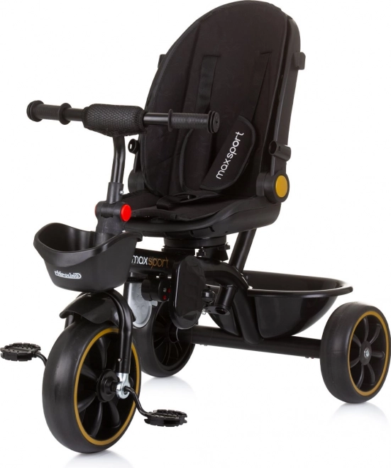 CHIPOLINO Tříkolka se stříškou Max Sport 2v1 Obsidian