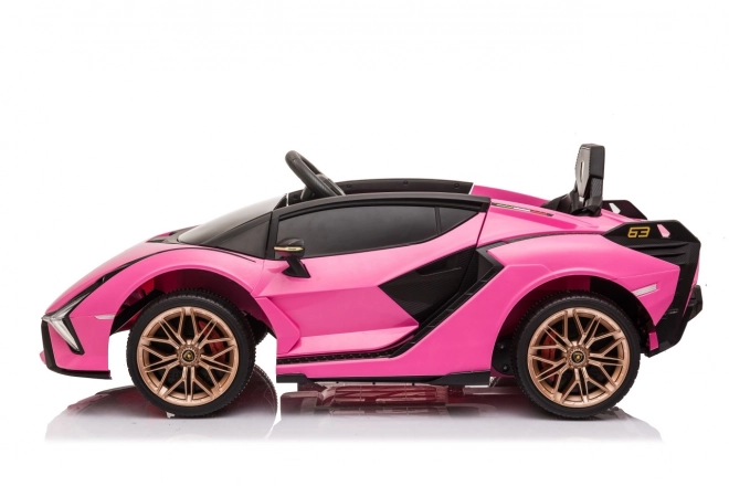 Lamborghini SIAN dětské auto na baterii s ovladačem – Růžové