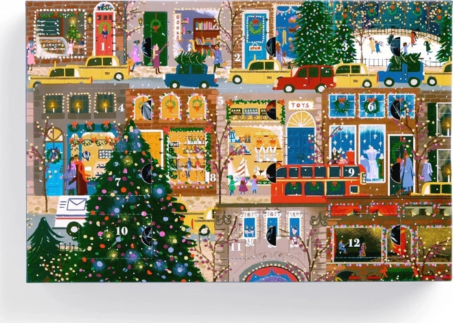Puzzle adventní kalendář zimní světla