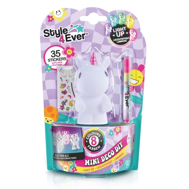 Svítící dekorační figurka STYLE4EVER mini deco, 8 barev