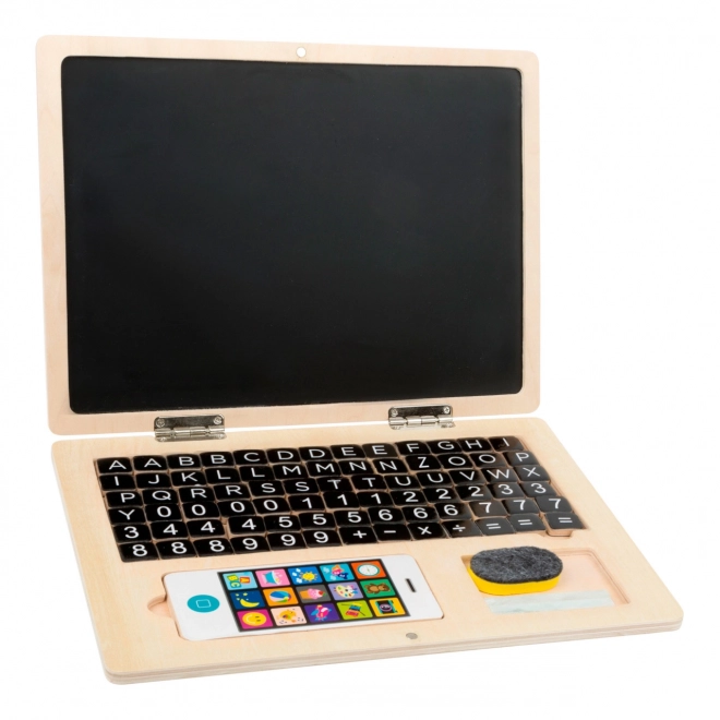 Dřevěný notebook pro děti Small Foot