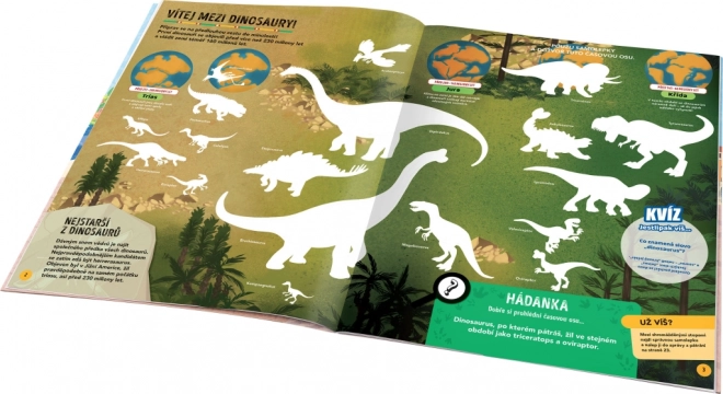 Mise Dinosauři – Pátrej a lušti se samolepkami