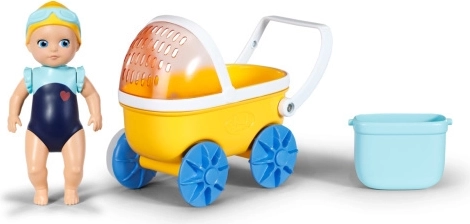Baby born Splish Splash kočárek s panenkou Emma do vany