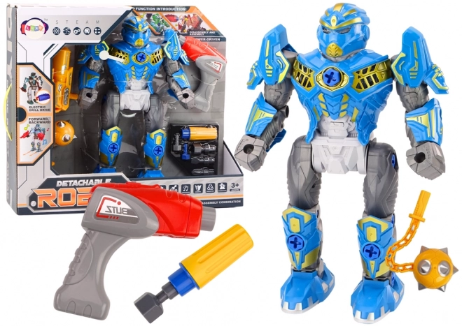Šroubovák Robot zbraň vrtačka Světla Zvuk Modrá
