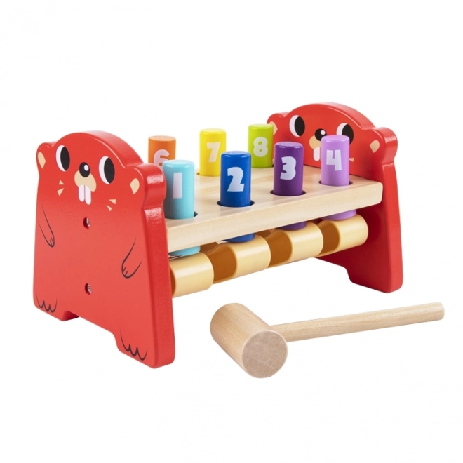 Dřevěná barevná hračka Pronikavá od Tooky Toy