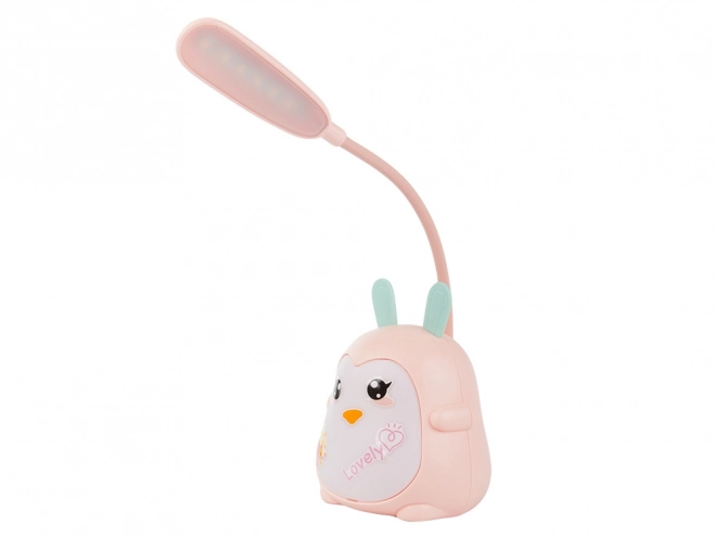 Dětská stolní lampa rgb usb pro učení čtení 3 režimy – růžová