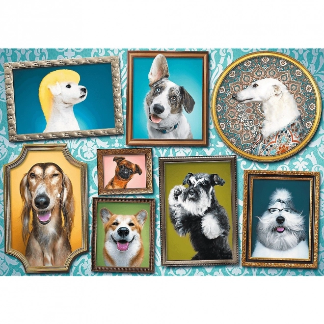 Puzzle 1000 dílků Veselí pejsci, Psí galerie