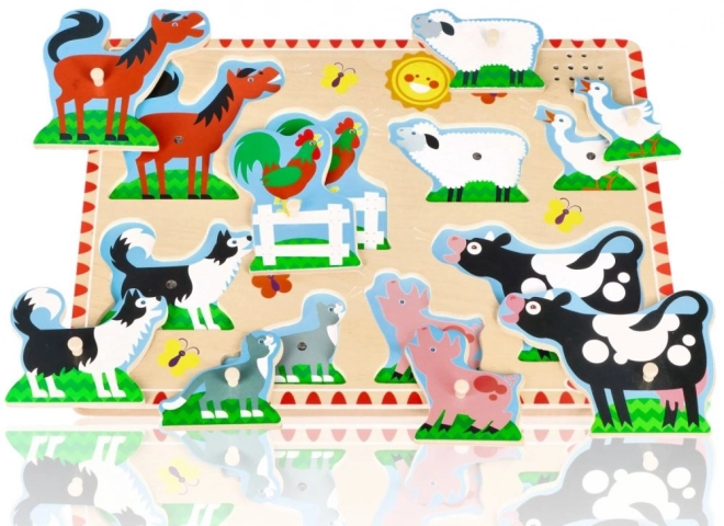 Zvukové puzzle - Zvířata na farmě