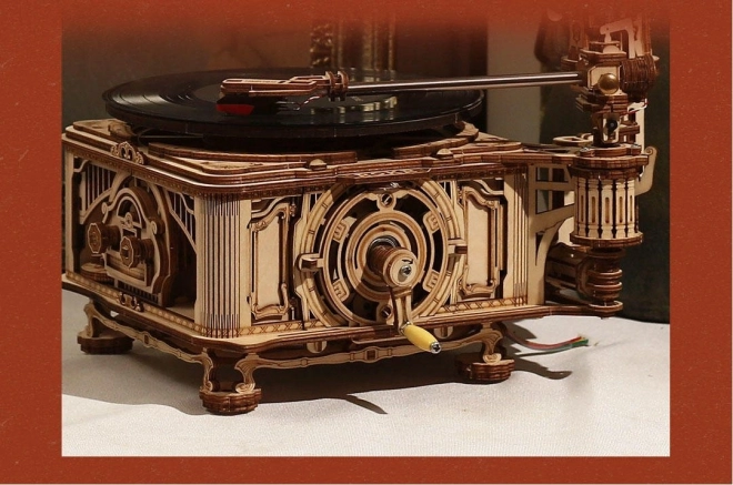 Rokr 3D dřevěné puzzle Klasický gramofon