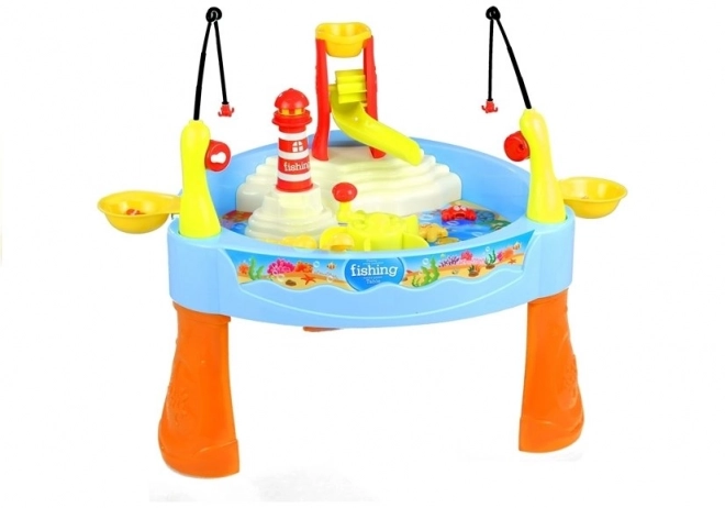 Hra Fish Catching Water Table Game Lights 25 Elem