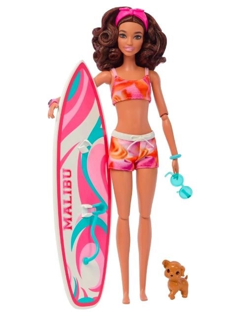 Barbie surfařka s doplňky