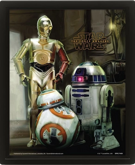 3D obraz Star Wars Droids