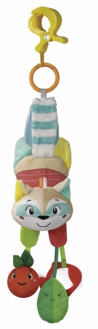 CLEMENTONI BABY Plyšový mýval s klipem na zavěšení