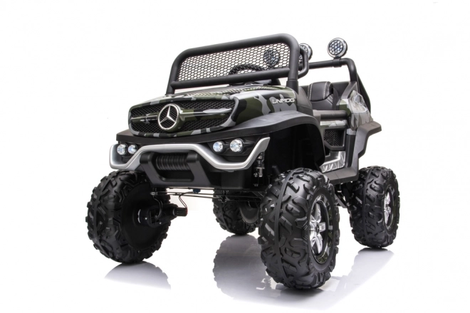 Dětské elektrické auto Unimog S v maskáčové barvě