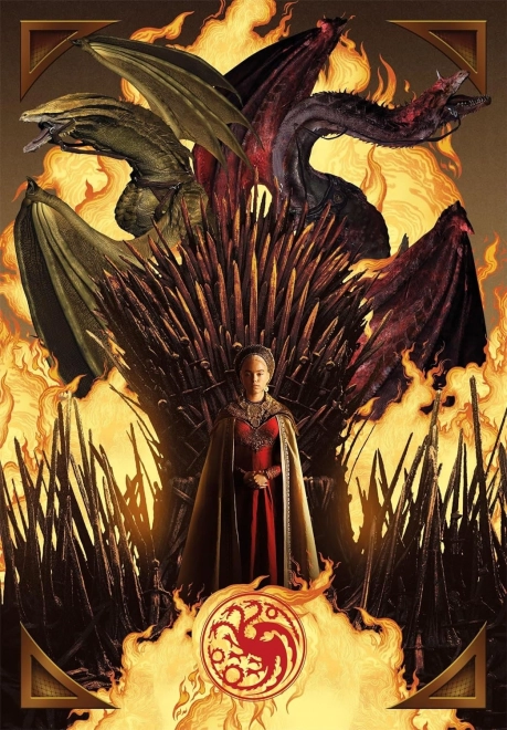 CLEMENTONI Puzzle Rod draka: Rhaenyra Targaryen 1000 dílků