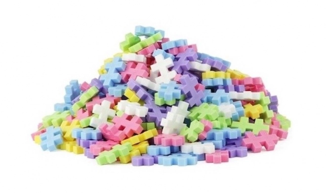 Stavebnice Plus-Plus Mini Mix 600ks (Pastel/Neon) + 2 základní desky