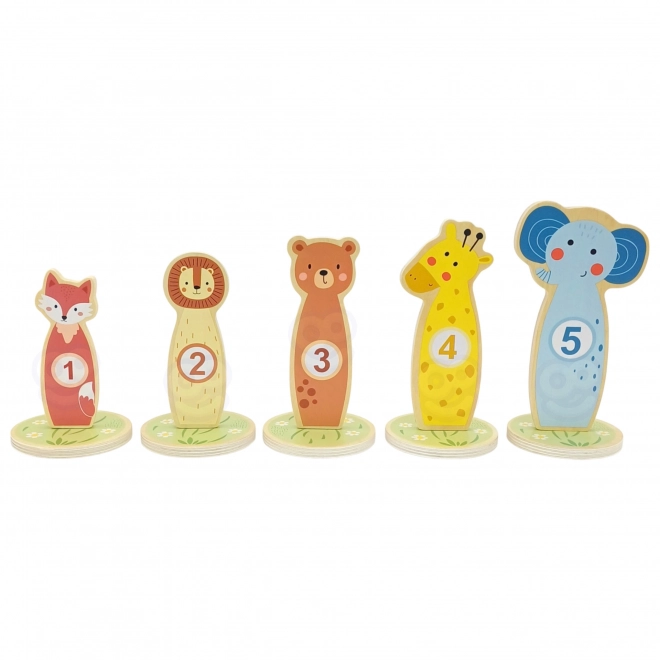Dřevěná hra na přesnost s obručí Tooky Toy