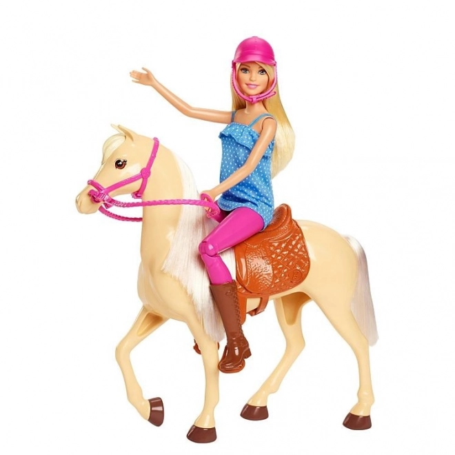 Barbie jezdecký set s koněm