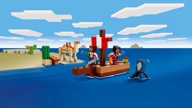 LEGO Minecraft 21259 Plavba na pirátské lodi