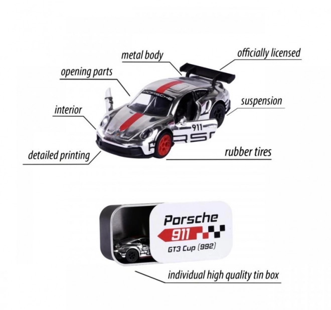 Autíčko Porsche Motorsport Deluxe, 5 druhů
