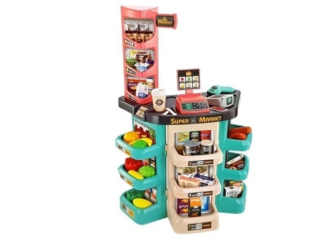 Supermarket Kit Nákupní košík Scale Card Reader Scanner