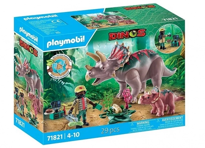 Sada figurek Triceratopsy PLAYMOBIL