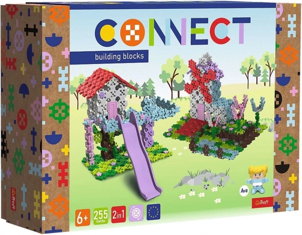 Stavebnice 2v1 domek na stromě / větrný mlýn Trefl Connect (255 dílků)