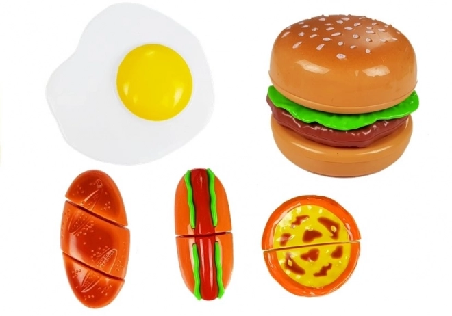 Sada na krájení burgerů v krabici