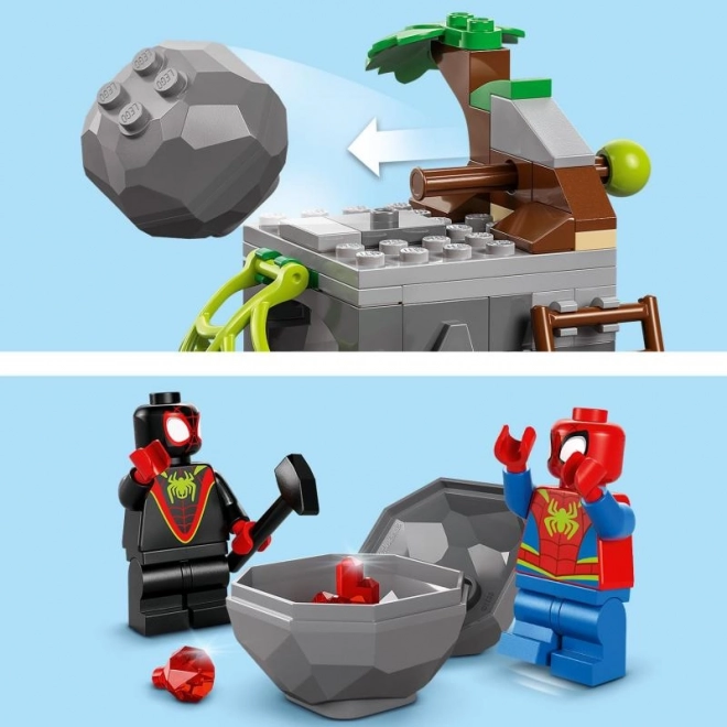 Záchranná mise týmu Spidey na dinosauřích kolech