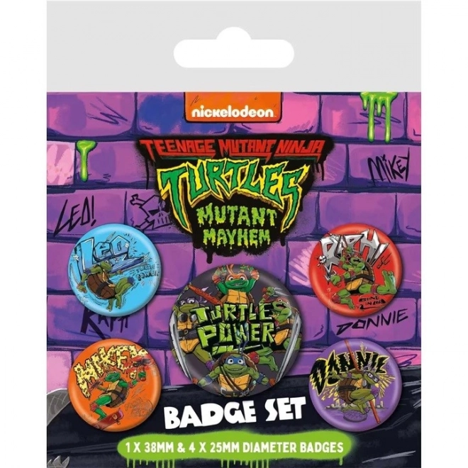 Set odznaků Ninja želvy
