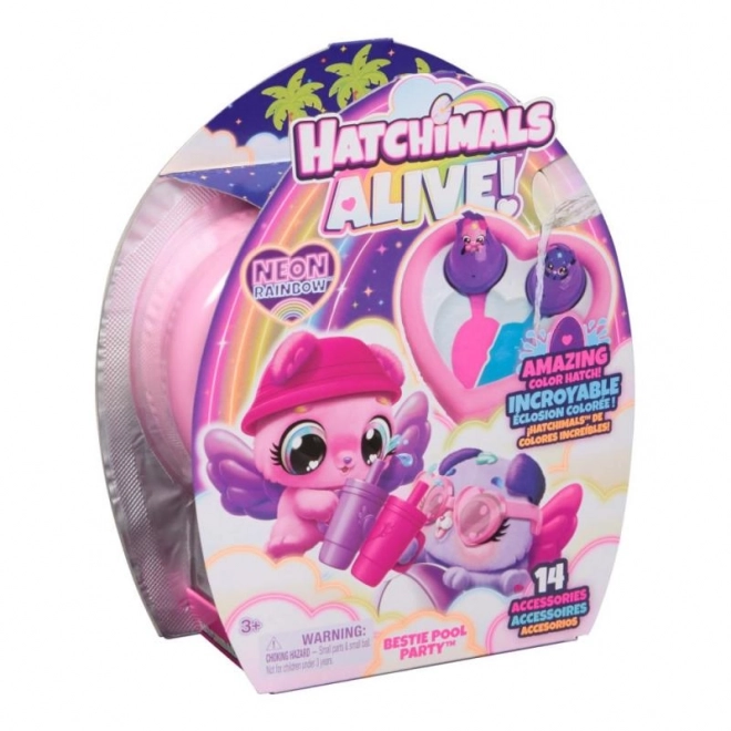Zvířátka Hatchimals na bazénové párty