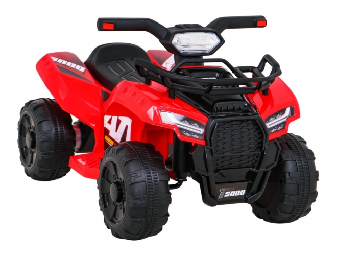 Dětská bateriová čtyřkolka Storm + 25W motor + MP3 USB + LED dioda – Červená