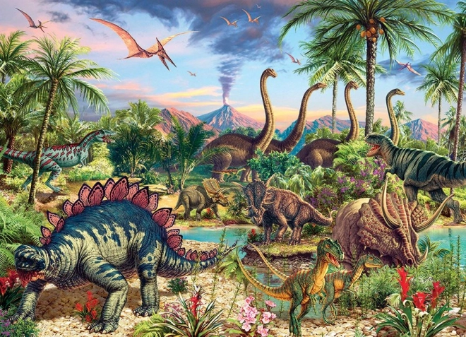 Rodinné puzzle Prehistorická party 350 dílků