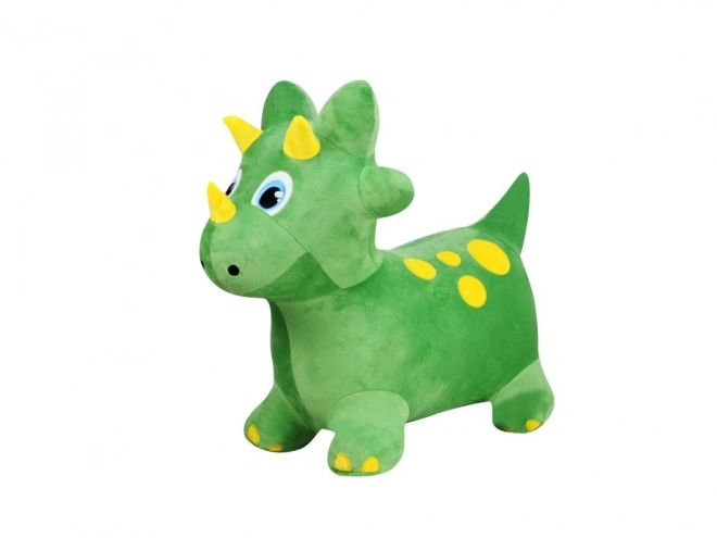 Plyšový skokan Dino s pumpičkou