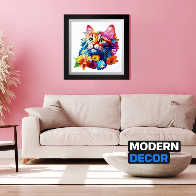 Dřevěné puzzle Kočka 200 dílků