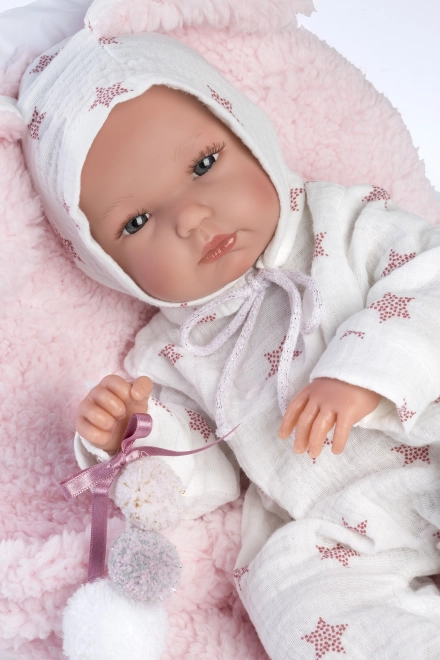 Llorens M635-86 obleček pro panenku miminko NEW BORN velikosti 35-36 cm