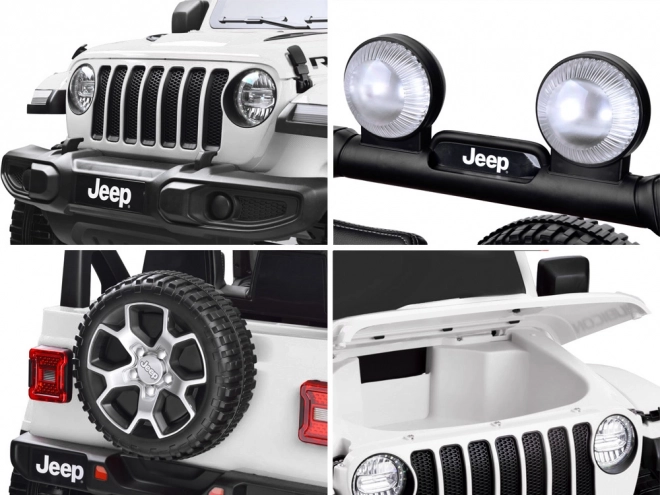 Dětské autíčko na akumulátor Jeep Wrangler Rubicon 4x4 – Bílá