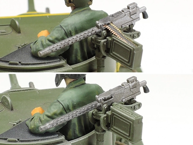 Plastikový model amerického lehkého tanku M3 Stuart z konce výroby