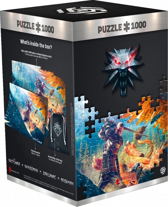 Zaklínač puzzle Griffinův souboj 1000 dílků