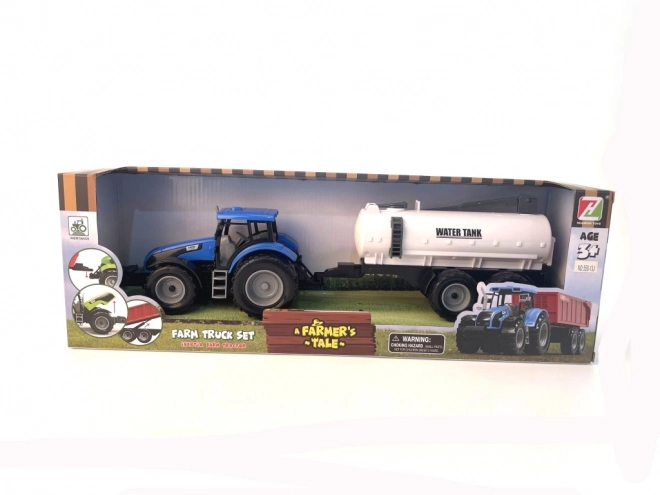 Traktor na setrvačník s přívěsem