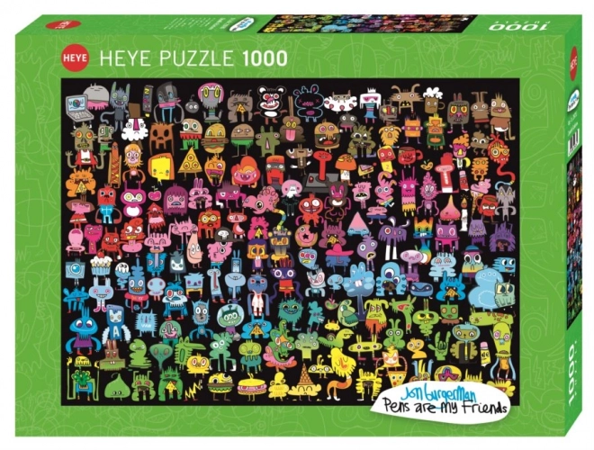 Puzzle Heye Tęčové Doodle